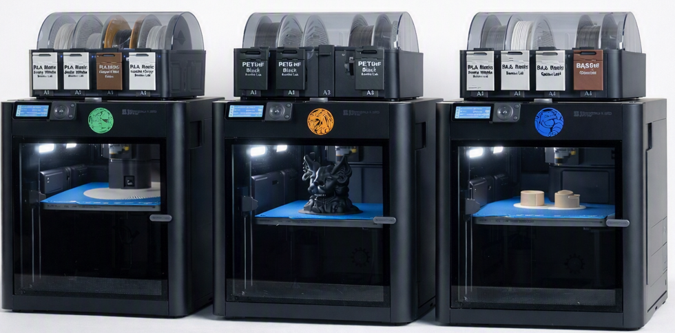 3x Bambu P1S printers
